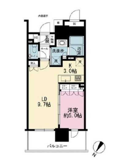 ブランズタワー豊洲　3323号室　間取り