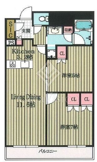 ブランズタワー豊洲　3704号室　間取り