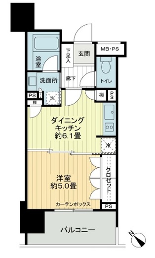 ライオンズアイル渋谷松濤　305号室　間取り