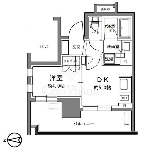 ライオンズアイル渋谷松濤　901号室　間取り