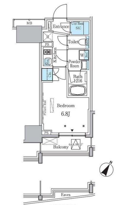 ラテスト白金台　1003号室　間取り