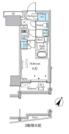 ラテスト白金台　1003号室　間取り
