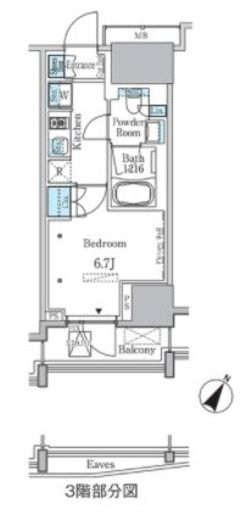 ラテスト白金台　402号室　間取り