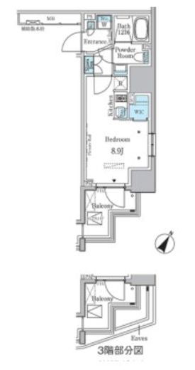 ラテスト白金台　904号室　間取り