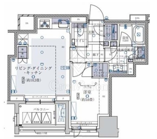 クラッシィハウス大手町　307号室　間取り
