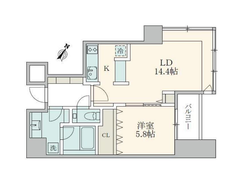 THE ROPPONGI TOKYO CLUB RESIDENCE　19F号室　間取り