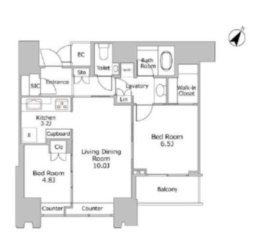 THE ROPPONGI TOKYO CLUB RESIDENCE　11F15号室　間取り