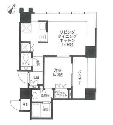 THE ROPPONGI TOKYO CLUB RESIDENCE　1420号室　間取り