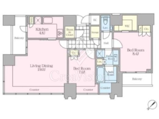 THE ROPPONGI TOKYO CLUB RESIDENCE　3112号室　間取り
