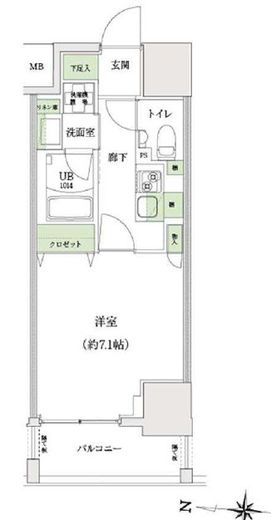 STANDZ大島　702号室　間取り
