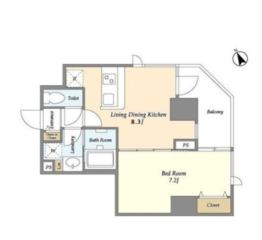 Lien西五反田　409号室　間取り
