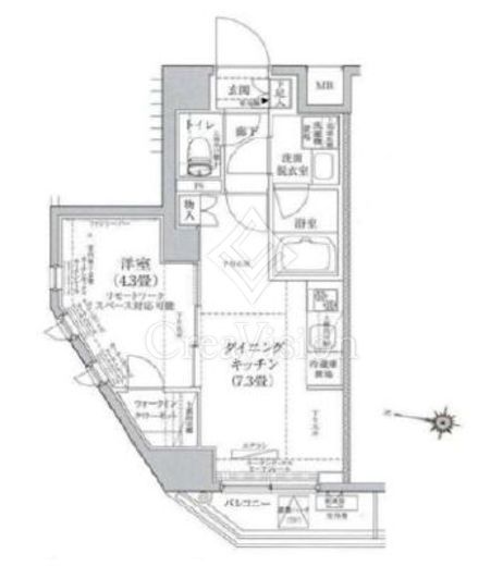 ティモーネグランデ目黒サウス　201号室　間取り