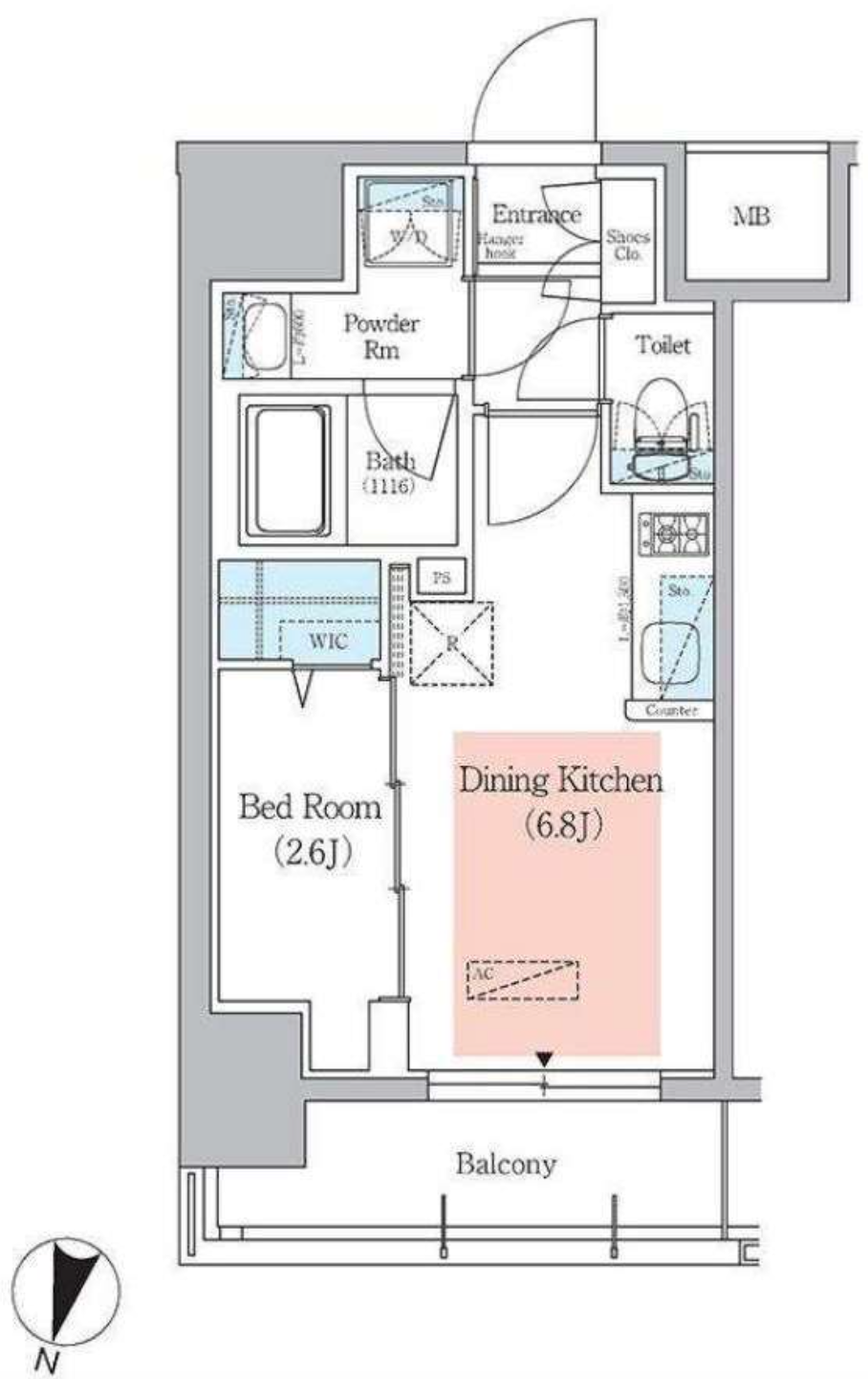アーバネックス千代田淡路町　305号室　間取り