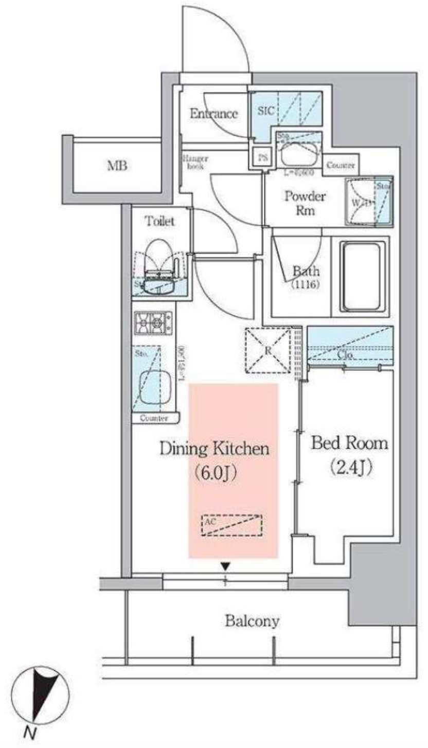 アーバネックス千代田淡路町　506号室　間取り