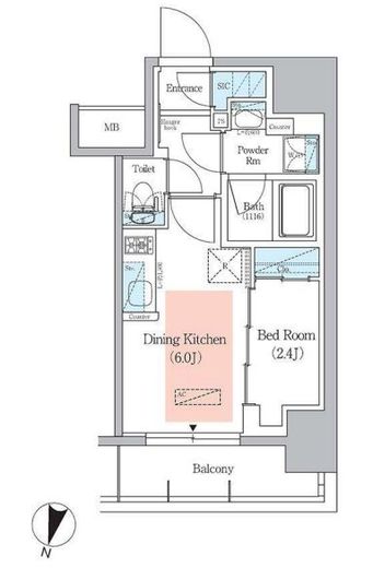 アーバネックス千代田淡路町　406号室　間取り