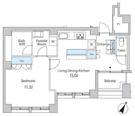 TKB高尾稲荷　601号室　間取り