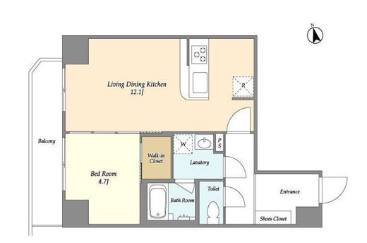 CAVANA新宿夏目坂 (カバナ新宿夏目坂)　1003号室　間取り