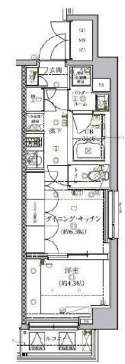 セジョリ南麻布　703号室　間取り