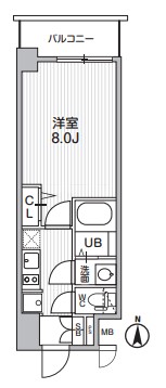 ディームス東陽町II　204号室　間取り