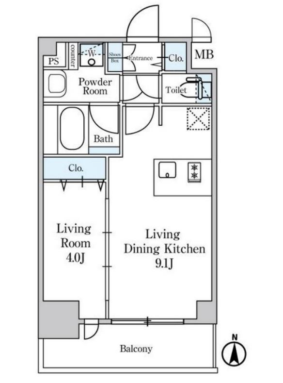 ディームス東陽町II　710号室　間取り