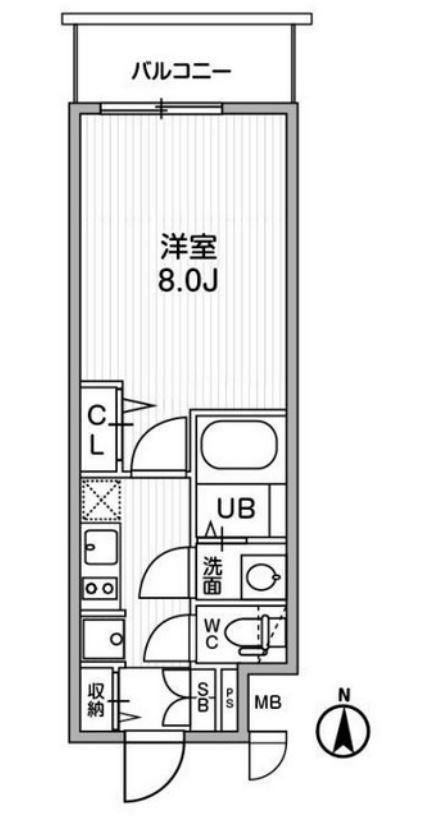 ディームス東陽町II　1006号室　間取り