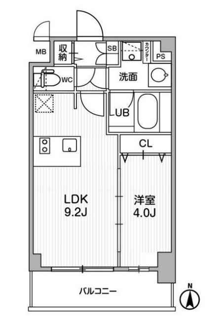 ディームス東陽町II　413号室　間取り