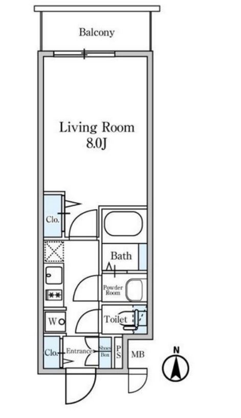 ディームス東陽町II　1008号室　間取り