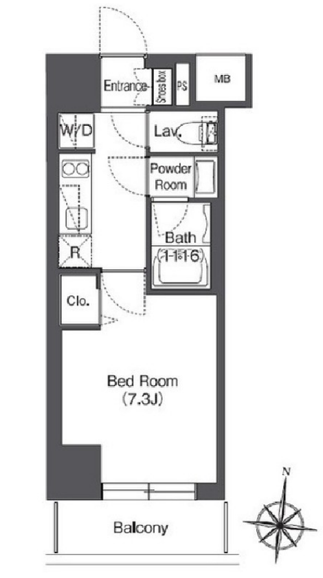 コンフォリア大島DEUX　803号室　間取り