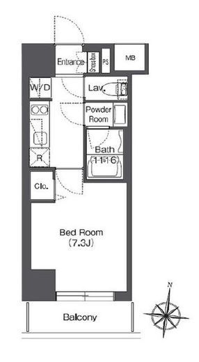 コンフォリア大島DEUX　203号室　間取り