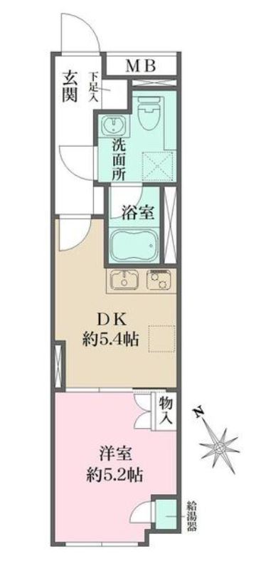 Fika大井町（旧：リビオメゾン大井町）　412号室　間取り