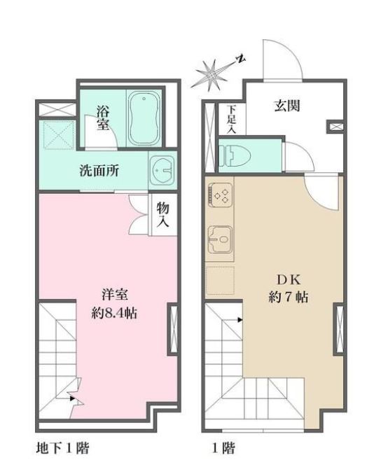 Fika大井町（旧：リビオメゾン大井町）　205号室　間取り