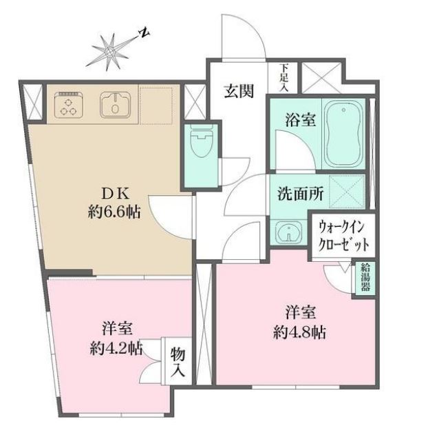 Fika大井町（旧：リビオメゾン大井町）　603号室　間取り