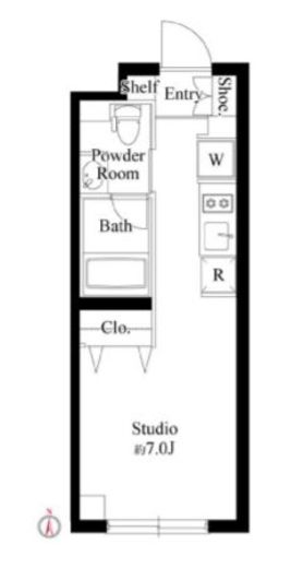 ミリアレジデンス品川中延　504号室　間取り