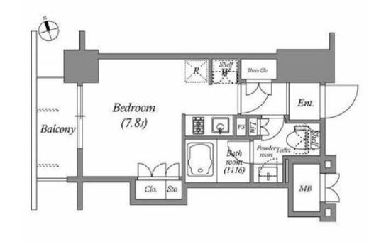 CORVAL大森　202号室　間取り