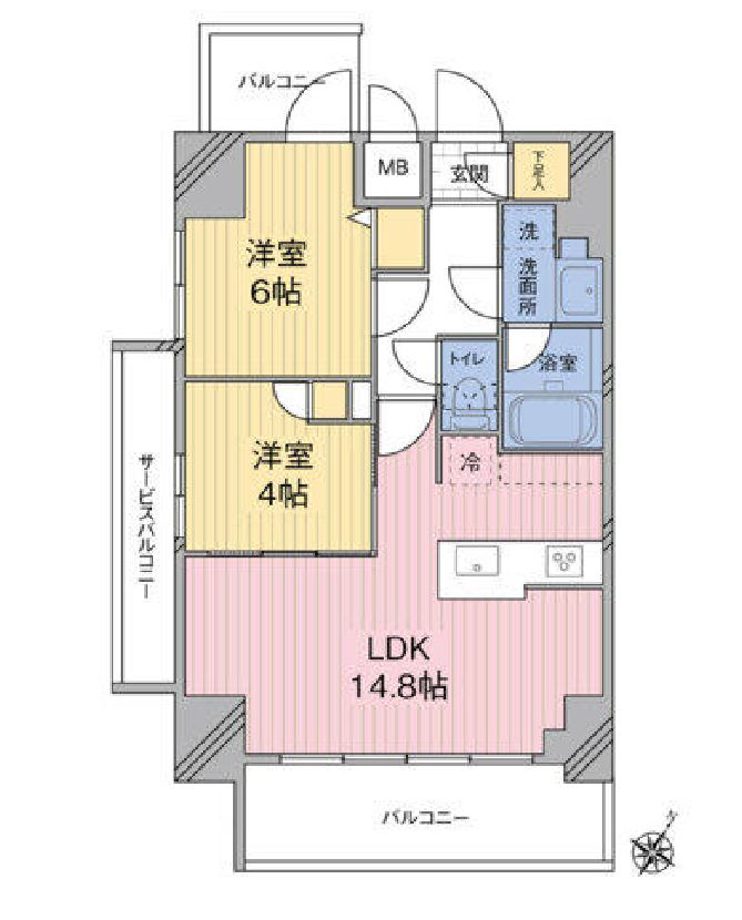 モディア幡ヶ谷　501号室　間取り