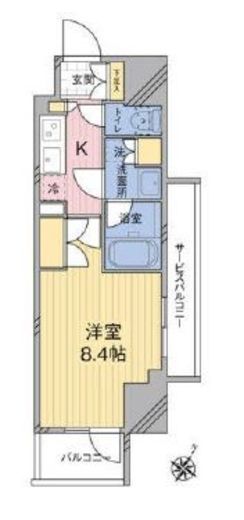 MODIER HATAGAYA (モディア幡ヶ谷)　810号室　間取り