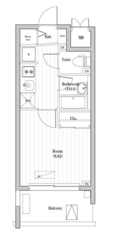 大森海岸レジデンス　203号室　間取り