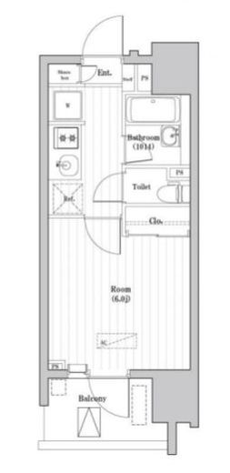 大森海岸レジデンス　1003号室　間取り
