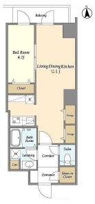 GRANSITE千代田秋葉原　1002号室　間取り