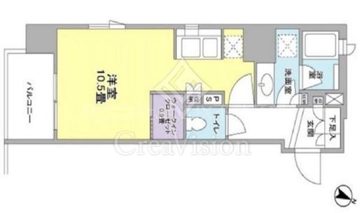 クローバー神田紺屋町　401号室　間取り
