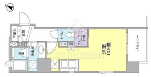 クローバー神田紺屋町　801号室　間取り