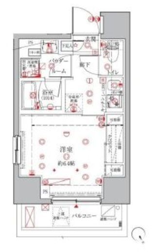 クレイシアIDZ三田　501号室　間取り