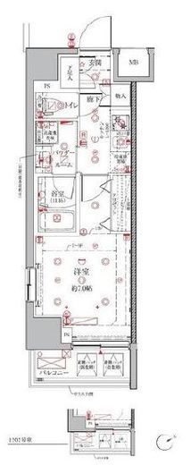 クレイシアIDZ三田　903号室　間取り