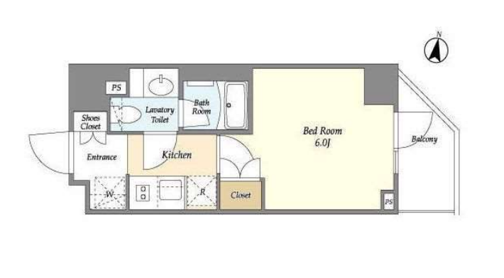 オーキッドレジデンス戸越公園　406号室　間取り