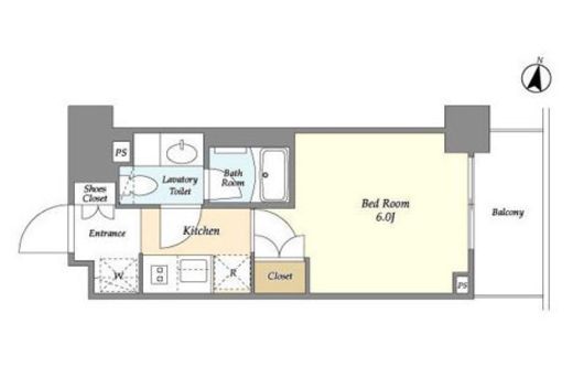 オーキッドレジデンス戸越公園　404号室　間取り