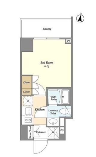 オーキッドレジデンス戸越公園　607号室　間取り