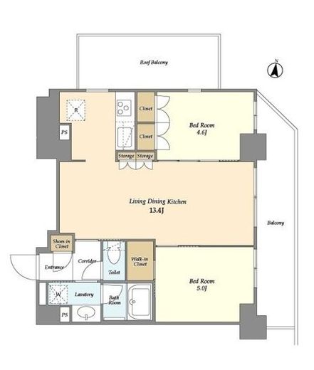 オーキッドレジデンス戸越公園　802号室　間取り