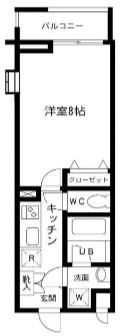 プライムアーバン中目黒　308号室　間取り