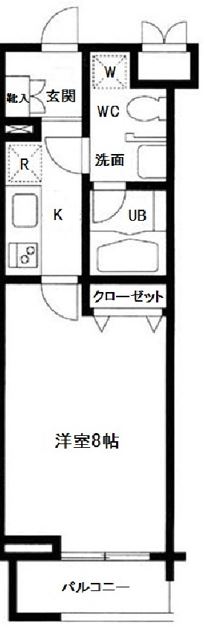 プライムアーバン中目黒　303号室　間取り