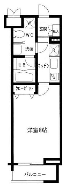 プライムアーバン中目黒　201号室　間取り